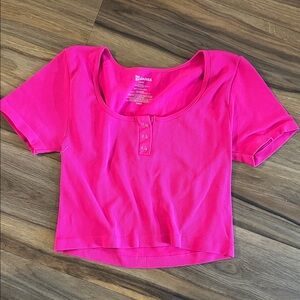 No Boundaries Hot Pink Crop Top